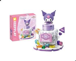 Bloco de montar keeplay pote de doces kuromi Bloco de montar keeplay pote de doces kuromi