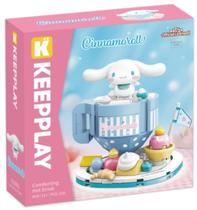 Bloco de Montar Keepplay Bebida Quente Confortante Cinnamoroll Hello Kitty e Amigos