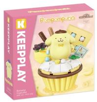 Bloco de Montar Keepplay Cupcake Banana Pompompurin Hello Kitty e Amigos