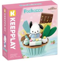 Bloco de Montar Keepplay Cupcake Chocolate Pochacco Hello Kitty e Amigos