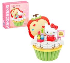 Bloco de Montar Keepplay Cupcake de Maça da Hello Kitty e Amigos