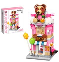 Bloco de Montar Keepplay Loja das Pelúcias City Corner 281 peças Bloco de Montar Keepplay Loja das Pelúcias City Corner 281 peças