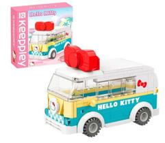 Bloco de Montar Keepplay Mini Ônibus Hello Kitty e Amigos