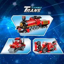 Bloco de Montar Mestre do Poder Combo Transportes 3 em 1