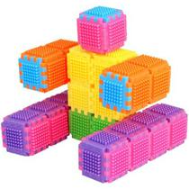 Bloco de montar Mini Bloqs 120 peças - PAKIPLAST