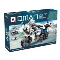 Bloco de Montar Motocicleta da Polícia Mine City Keepplay