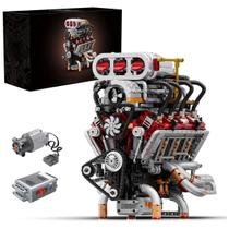 Bloco de Montar Motor V8 Funcional Bloco De Construção Encaixe 2347 Peças dk108 Brastoy Bloco de Montar Motor V8 Funcional Bloco De Construção Encaixe 2347 Peças dk108 Brastoy