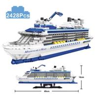 Bloco de Montar Navio de Cruzeiro 2428 peças