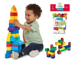 Bloco De Montar Pedagógico Brinquedo Didático Infantil 84pçs Bloco De Montar Pedagógico Brinquedo Didático Infantil 84pçs