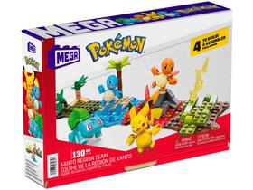 Bloco de Montar Pokemon Mega Construx - Equipe de Kanto Mattel 130 Peças