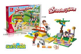 Bloco de Montar Skate Park 136pcs JIESTAR - Booglee Bloco de Montar Skate Park 136pcs JIESTAR - Booglee
