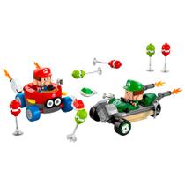 Bloco de Montar - Super Mario - Mario Kart - Baby Mario vs Baby Luigi - 321 peças - LEGO