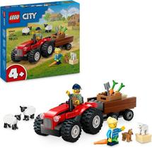 Bloco de montar - Trator de fazenda vermelho com LEGO DO BRASIL Bloco de montar - Trator de fazenda vermelho com LEGO DO BRASIL