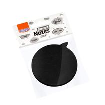 Bloco de Notas Adesiva Preto Lembrete Smart Notes C/ 50 Folhas