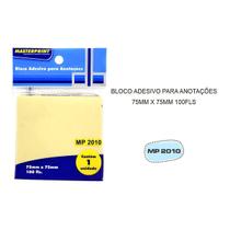 Bloco de Notas Adesivas Amarelo 75x75mm com 100 Folhas Masterprint MP2010