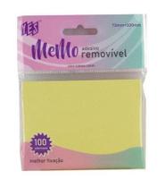 Bloco De Notas Adesivas Amarelo Pastel Yes 75x100mm 100Fls Bloco De Notas Adesivas Amarelo Pastel Yes 75x100mm 100Fls