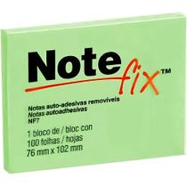 Bloco de Notas Adesivas Reposicionáveis Notefix 76x102 mm - 100 Folhas - 3M - VERDE