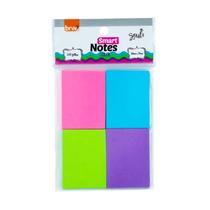 Bloco de Notas Adesivas Smart Notes Color - Brw Bloco de Notas Adesivas Smart Notes Color - Brw
