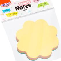 Bloco de notas adesivas Smart Notes Flor cores Pastel BRW Bloco de notas adesivas Smart Notes Flor cores Pastel BRW