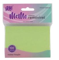 Bloco De Notas Adesivas Verde Pastel Yes 75x100mm 100 Folhas