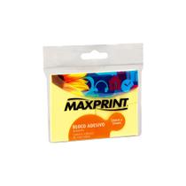 Bloco De Notas Adesivo 38x50mm Com 4 Blocos De 100 Folhas Amarelo - Maxprint