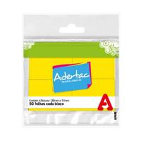 Bloco de Notas Adesivo Adertac Amarelo Neon 38MM X 51MM 4 Blocos de 50 Folhas Bloco de Notas Adesivo Adertac Amarelo Neon 38MM X 51MM 4 Blocos de 50 Folhas