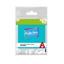 Bloco de Notas Adesivo Adertac Azul Neon 76MM X 76MM com 45 Folhas Bloco de Notas Adesivo Adertac Azul Neon 76MM X 76MM com 45 Folhas