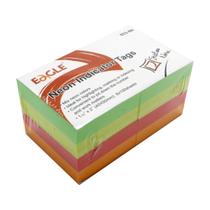 Bloco de Notas Adesivo Neon Sticky Notes Neon 8 Blocos 40X50mm 800 Folhas Eagle