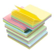 Bloco de Notas Adesivo Para Anotações Lembretes 7,6cmx7,6cm 100 Folhas