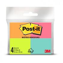 Bloco De Notas Adesivo Post It 38x50 Tropical - 3m - Post It