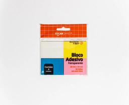 Bloco de Notas Adesivo Transparente 38x50mm 4 Cores Jocar Office Anotações Lembretes Bloco de Notas Adesivo Transparente 38x50mm 4 Cores Jocar Office Anotações Lembretes