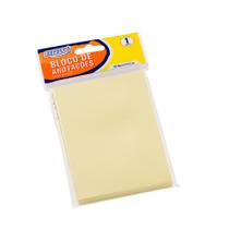 Bloco de Notas Amarelo Pastel BRW 50 Folhas