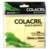 Bloco de Notas Auto Adesivas (Post-it) 38mm x 50mm Amarelo