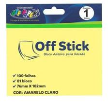 Bloco de notas Auto-Adesivo 76mm x 102mm Amarelo - Off Papper Bloco de notas Auto-Adesivo 76mm x 102mm Amarelo - Off Papper