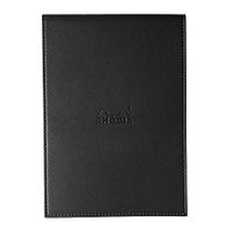 Bloco de Notas Boutique Capa Couro Preta Rhodia 5.5x22cm