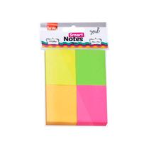 Bloco de Notas - BRW - Smart Notes Neon 4 Blocos c/ 38mm x 51mm