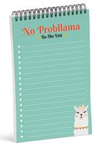Bloco de Notas Espiral No Probllama Llama 15x23 cm, 50 Folhas, Organizador Diário - Inkdotpot Bloco de Notas Espiral No Probllama Llama 15x23 cm, 50 Folhas, Organizador Diário - Inkdotpot