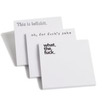 Bloco de notas Funny Sticky Note What The F* ck Sticky, Oh, for Fuck's Sake Novelty Notepad, acessórios de mesa Funny Sassy Rude, presentes para amigo