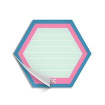 Bloco de Notas Hexágono Hello 30 Fls - DAC