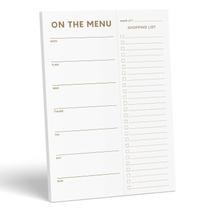 Bloco de notas magnético Meal Planner Sweetzer & Orange Gold Bloco de notas magnético Meal Planner Sweetzer & Orange Gold