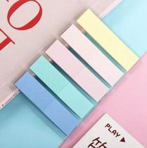 Bloco de Notas Post It Tiras Recadinho Candy Colors Adesivo Marca Página Papelaria Fofa Candy 75x75