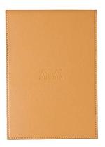 Bloco De Notas Rhodia 15,5x22cm Laranja Couro 80g/m²