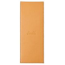 Bloco de Notas Rhodia 8,4x22cm N8 Capa Couro Laranja