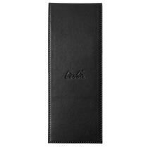 Bloco de Notas Rhodia 8,4x22cm N8 Capa Couro Preto