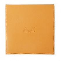 Bloco de Notas Rhodia Boutique 14,5x14,5cm Capa Couro Laranja Bloco de Notas Rhodia Boutique 14,5x14,5cm Capa Couro Laranja