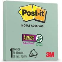Bloco de Notas Super Adesivas Post-it Menta 76x76mm 90 Folhas