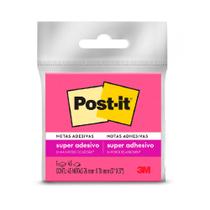 Bloco de Notas Super Adesivas Post-it Rosa 76mm x 76mm 45 Fls