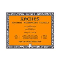 Bloco de Papel Aquarela Arches 23x31cm 300g Grain Torchon C4l - 20 Folhas - A1795085