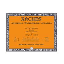 Bloco de Papel Aquarela Arches 31x41cm 300g Grain Torchon C4l - 20 Folhas - A1795087