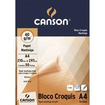 Bloco de Papel Canson Croquis A4 40g 50 Folhas